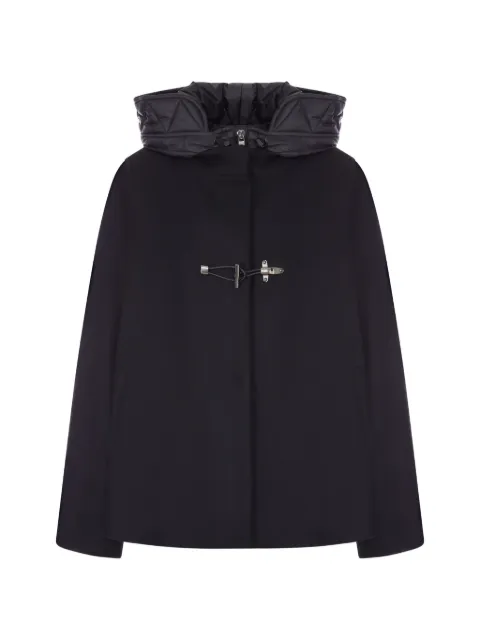 FAY ARCHIVE toggle-fastening hooded coat Black NAW59533730YMVB999