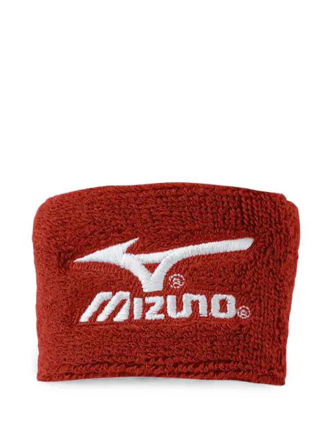 Mizuno logo-embroidered terry wristbands Red 3701071010