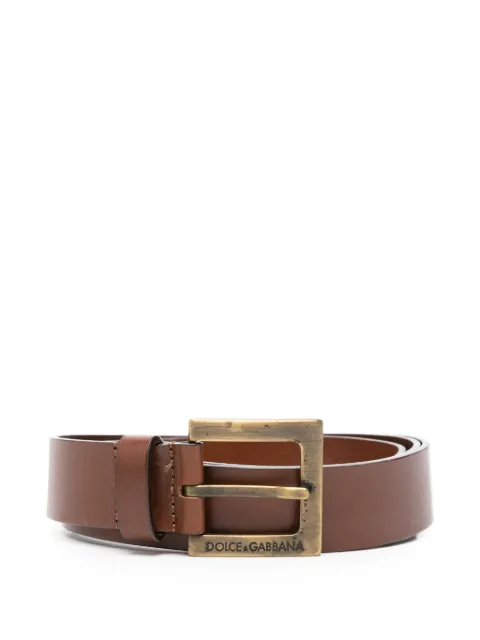 Dolce & Gabbana Pre-Owned 2000s logo-engraved belt Brown DG150CMP