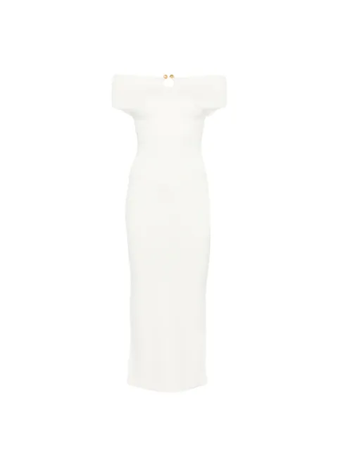 Alberta Ferretti off-the-shoulder midi dress White A04866608