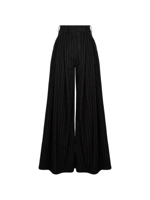 HAMZA Kimi striped wide-leg trousers Black KIMIPANTSSTRIPED