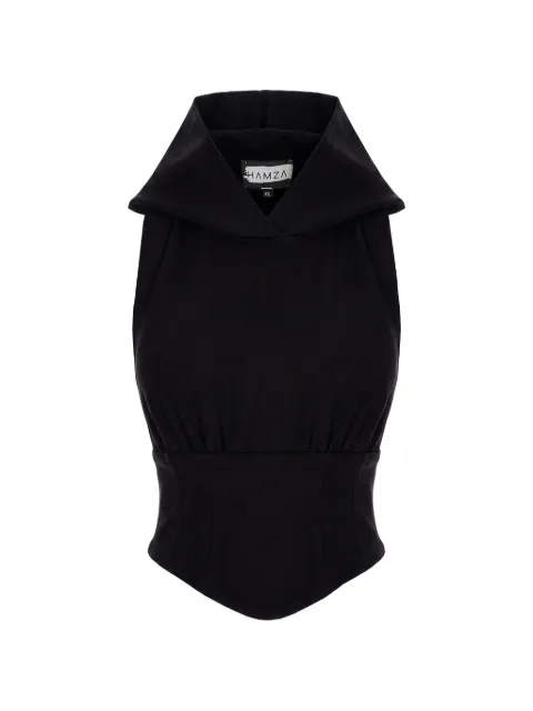 HAMZA Franci hooded top Black FRANCITOP