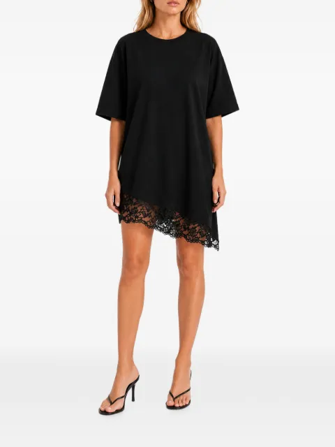 HAMZA Japan V2 lace-trim mini dress Black JAPANLACEDRESS