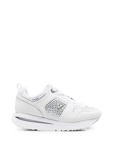 GUESS USA crystal-embellished sneakers White FLTEV2ELE12WHICL