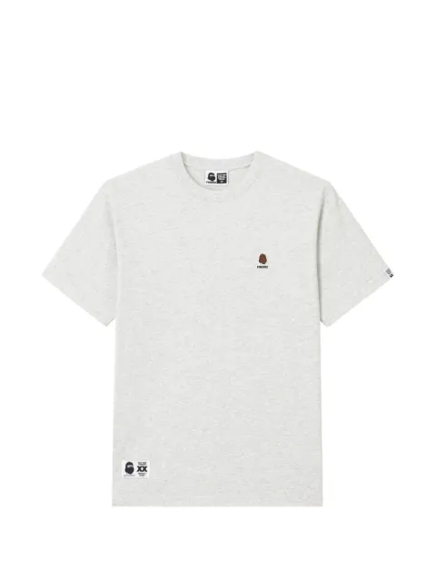 FINGERCROXX embroidered-logo T-shirt Grey FFXTEM01454X