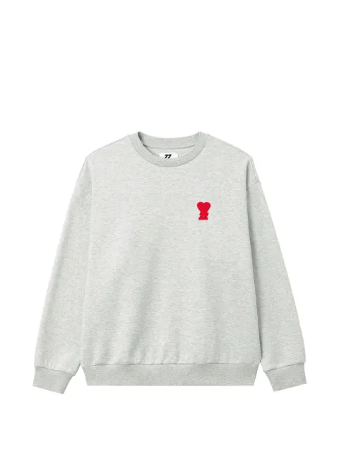 izzue heart-patch sweater Grey IZXSWM01063X