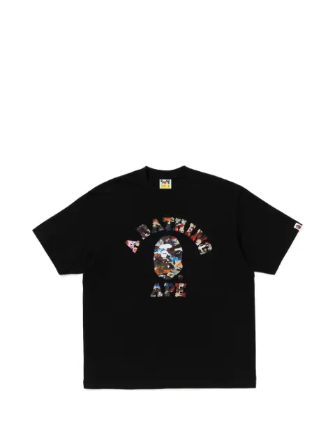 A BATHING APE® hybric camo college relaxed-fit T-shirt Black 001TEM801319M