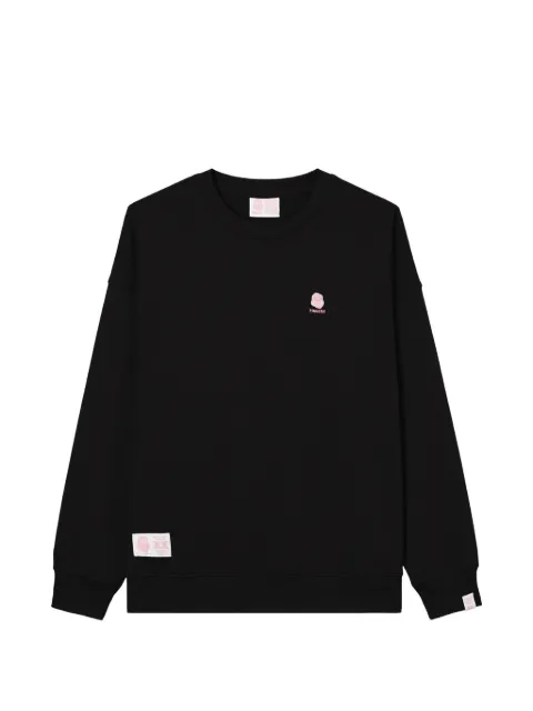 FINGERCROXX logo-embroidered top Black FFXSWW01470X