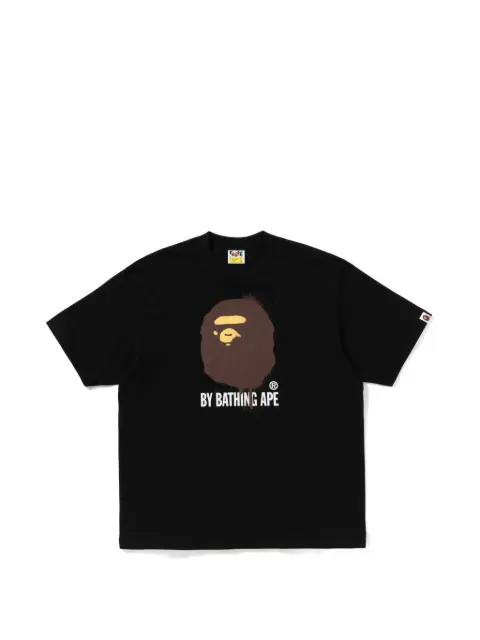A BATHING APE® logo-print T-shirt Black 001TEM801324M