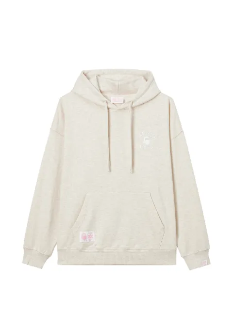 FINGERCROXX logo-embroidered cotton top Neutrals FFXSWW01471X