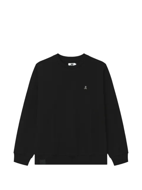 izzue logo-print sweatshirt Black IZXSWM01062X