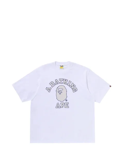 A BATHING APE® College Ape Head T-shirt White 001TEM801320M