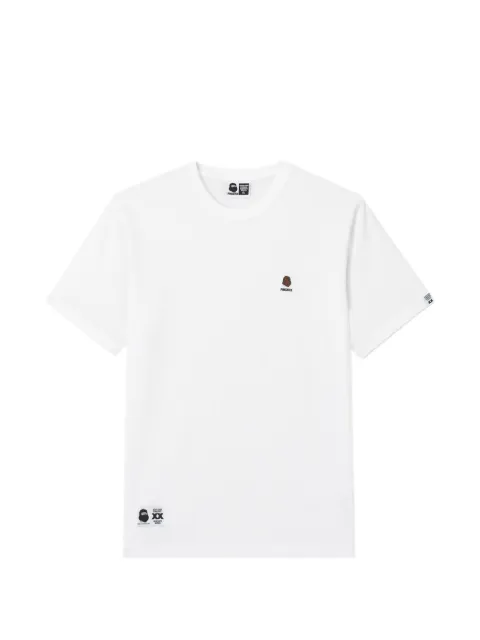 FINGERCROXX logo-embroidered patch-detail T-shirt White FFXTEM01454X