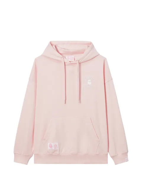 FINGERCROXX logo-embroidered drawstring top Pink FFXSWW01471X