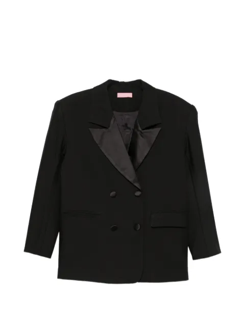 TWENTY FOURHAITCH double-breasted peak-lapels jacket Black A0203NER62ABLACK