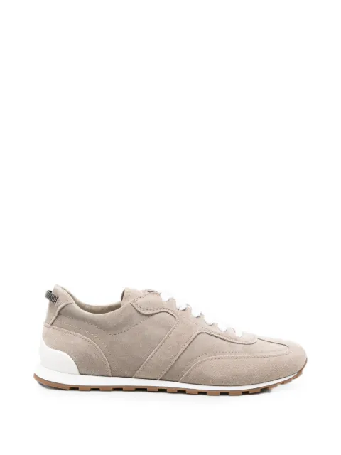Brunello Cucinelli panelled Monili-chain sneakers Neutrals MZSFG3337C5859