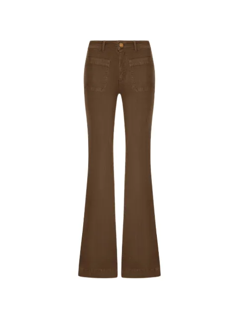 Seafarer patch-pocket flared jeans Green SWP0002TCS0022999