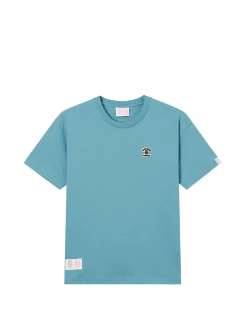 FINGERCROXX logo-patch T-shirt Blue FFXTEW01469X