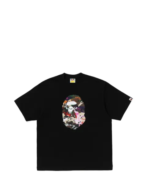 A BATHING APE® Hybrid Camo Ape Head relaxed-fit T-shirt Black 001TEM801337M