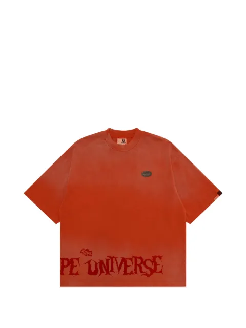 AAPE BY *A BATHING APE® logo-print cotton T-shirt Orange ATE10001XR