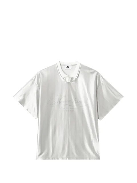 izzue logo-print jersey T-shirt Grey IZXTEM01096X