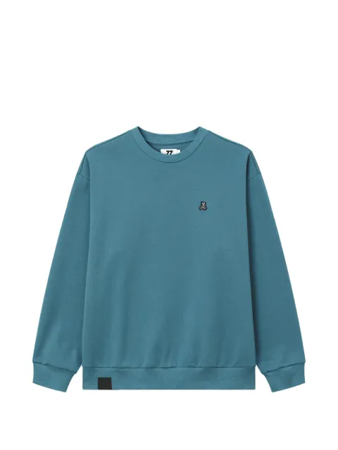 izzue logo-embroidered sweatshirt Blue IZXSWM01062X