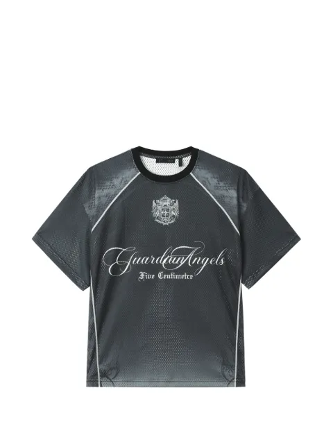 FIVE CM graphic-print mesh t-shirt Grey 5CXTPM00480X