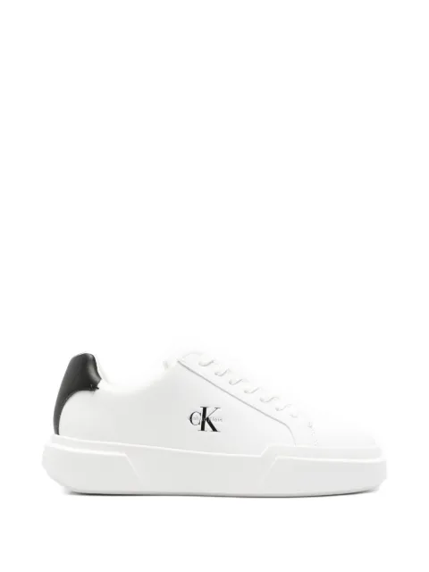 Calvin Klein logo-print leather sneakers White YW0YW01947