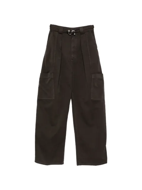 Sportmax pleated wide-leg jeans Brown 2622136015600