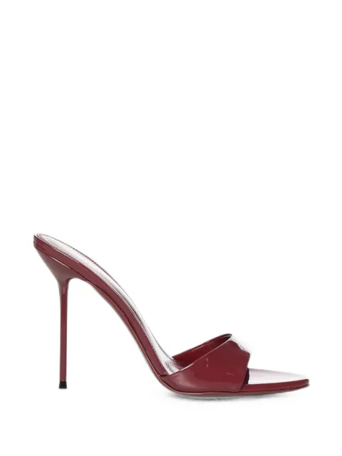 Paris Texas Lidia patent leather mules Red PX836