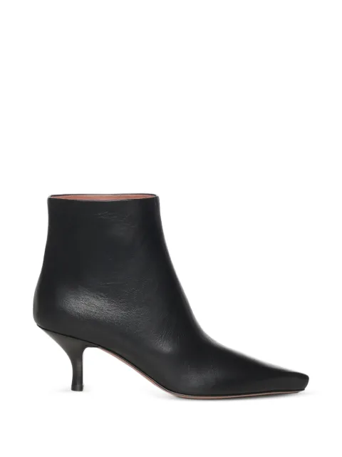 Paris Texas Rose leather ankle boots Black PX2039