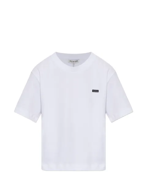 MUNTHE Bellamy logo-patch T-shirt White 2631140263660