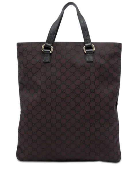 Gucci Pre-Owned 2016-2026 GG Nylon tote bag Brown E87W1BVS44JQN95V