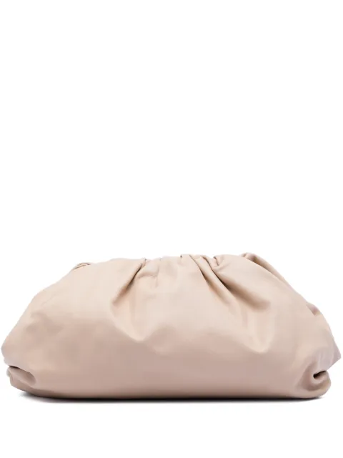 Bottega Veneta Pre-Owned 2012-2026 Lambskin The Pouch clutch bag Brown 9R12B3DV8HFCCT13