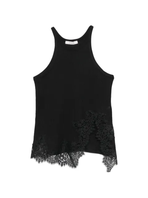 Dorothee Schumacher lace-trim top Black 623202