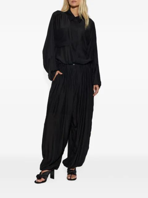 MUNTHE Vaporize pleated-detail trousers Black 2631459263210