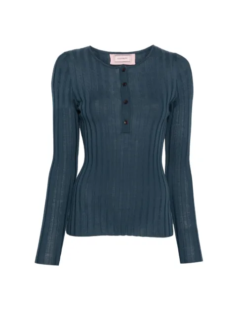 Hugenberg round-neck sweater Blue HH552