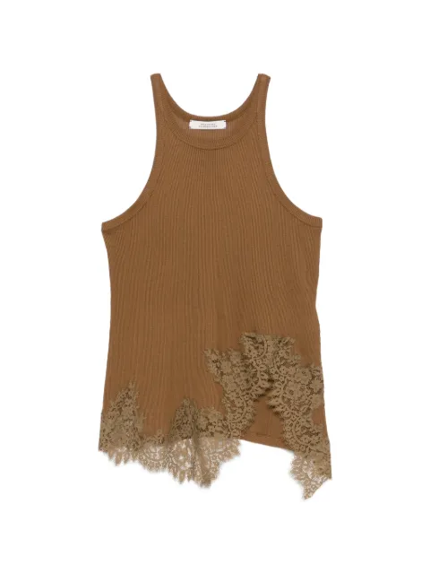 Dorothee Schumacher lace-trim top Brown 623202