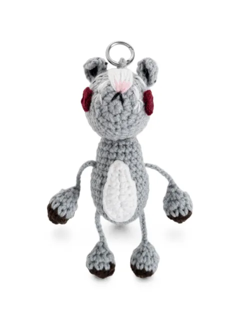 MUNTHE Vamke crochet keychain Grey 2631941263550