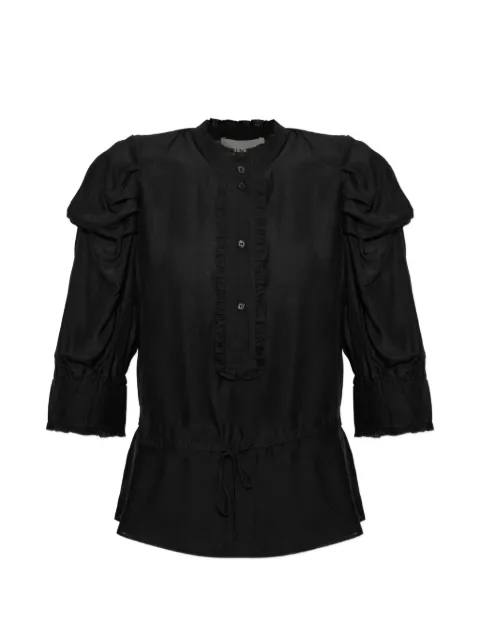 MUNTHE ruffled drawstring-waist top Black 2631014263210
