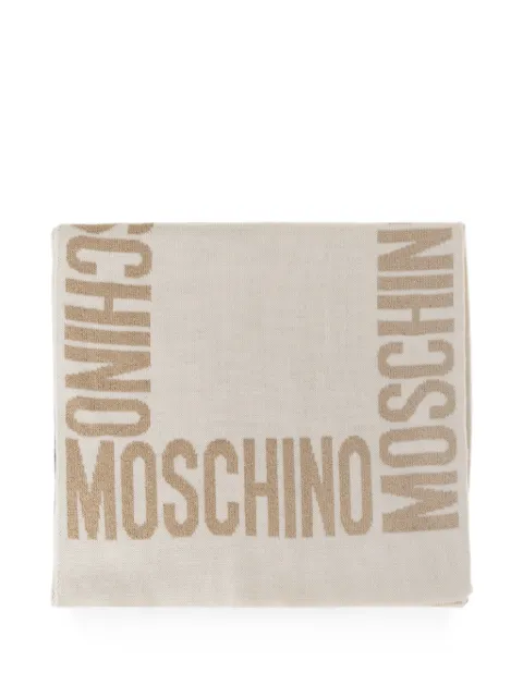 Moschino Scarf with lurex thread Neutrals 30623M3476