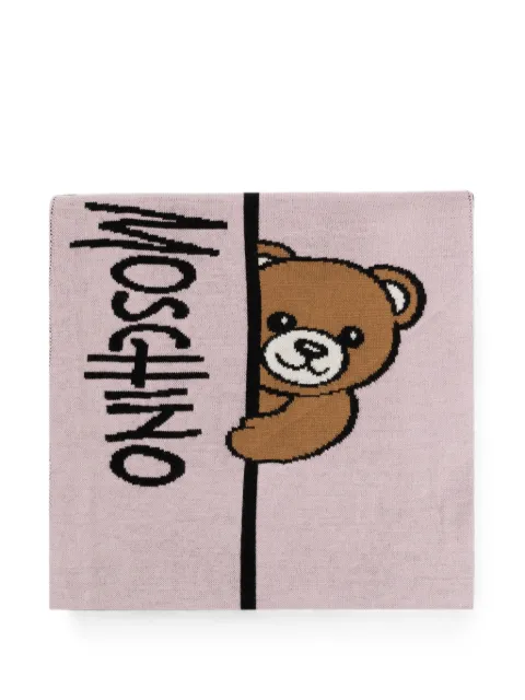 Moschino Teddy Bear motif scarf Pink 30852M3465