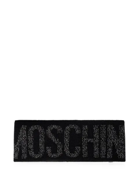 Moschino logo-knit headband Black 65216M2338