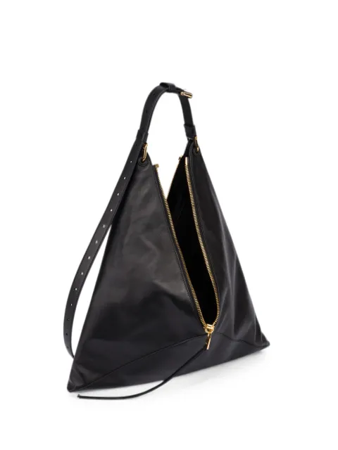 Moschino triangle-shape leather shoulder bag Black MC4221PP0POA0