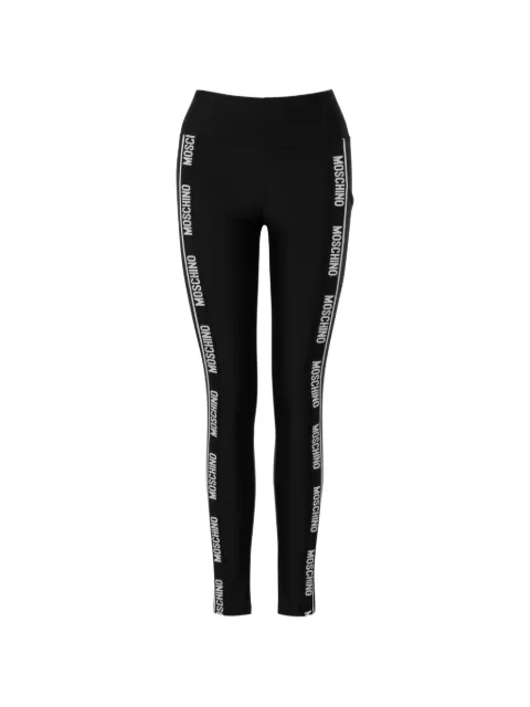 Moschino logo-tape leggings Black A68024424