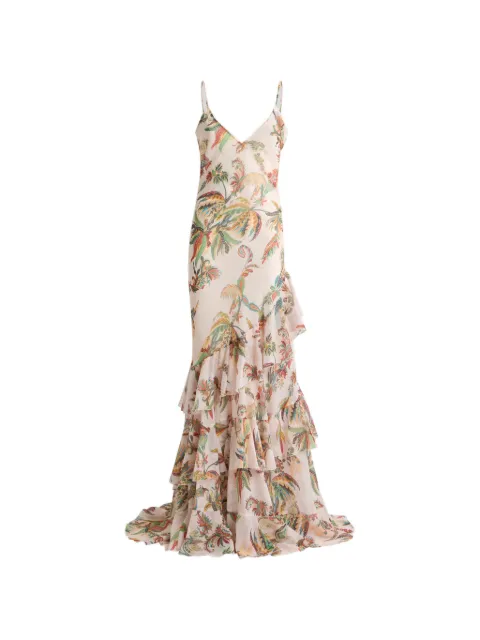 ETRO ruffled paisley-print maxi dress Pink WRHA062499SAS1C