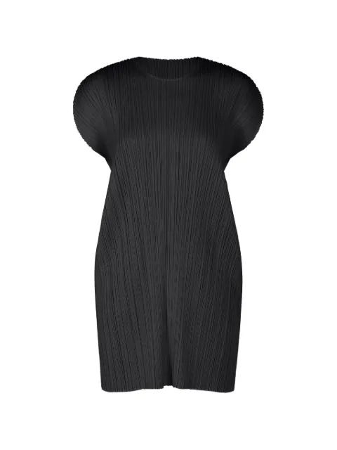 Pleats Please Issey Miyake plissé-effect mini dress Black PP68JT114