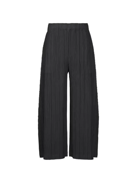 Pleats Please Issey Miyake Thicker Bottoms 1 elasticated-waistband trousers Black PP68JF372