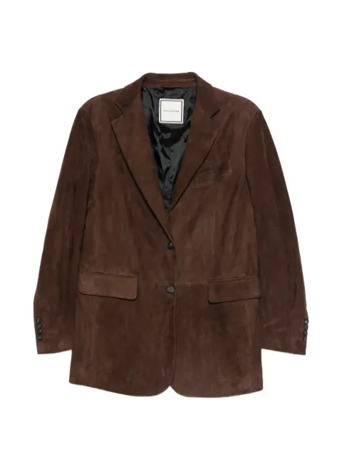 Tagliatore Cilian suede notched-lapels jacket Brown CILIANAICHI2601