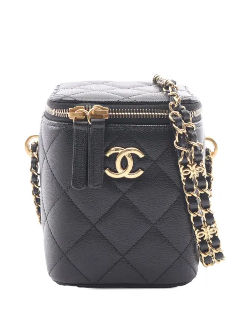 CHANEL Pre-Owned 2021-2026 Small Caviar Coco Beauty Vertical Case vanity bag Black VC1JQRI18GCWBHM1